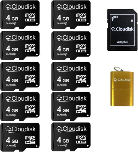 Pack micro sd card - 10, in